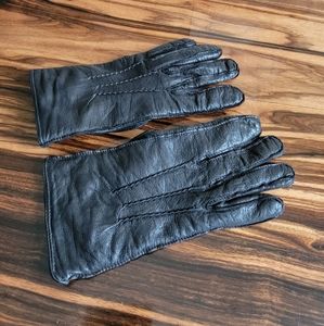 Club Monaco Cashmere Lined Leather Gloves